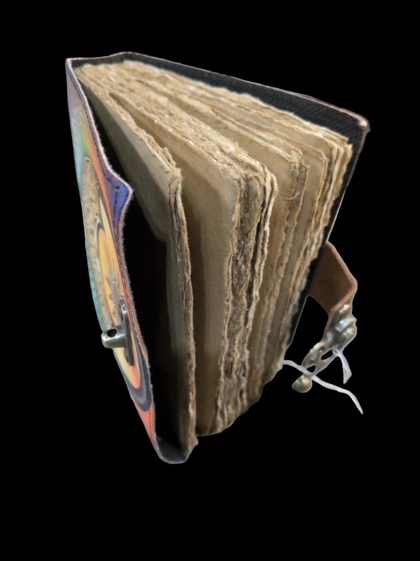 Sun Moon printed Leather Journal 5x7