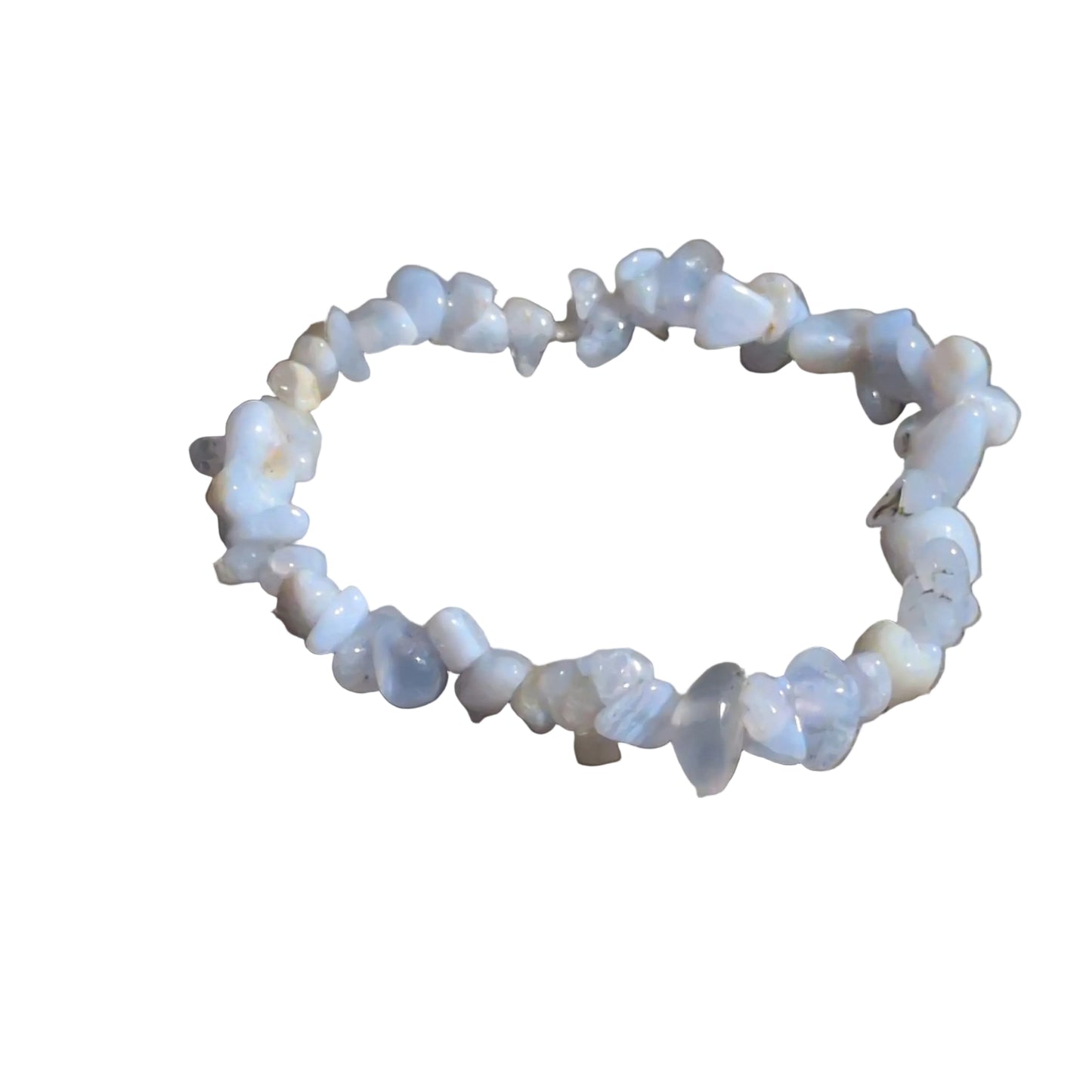 Elastic Chips Bracelet - Blue Lace Agate