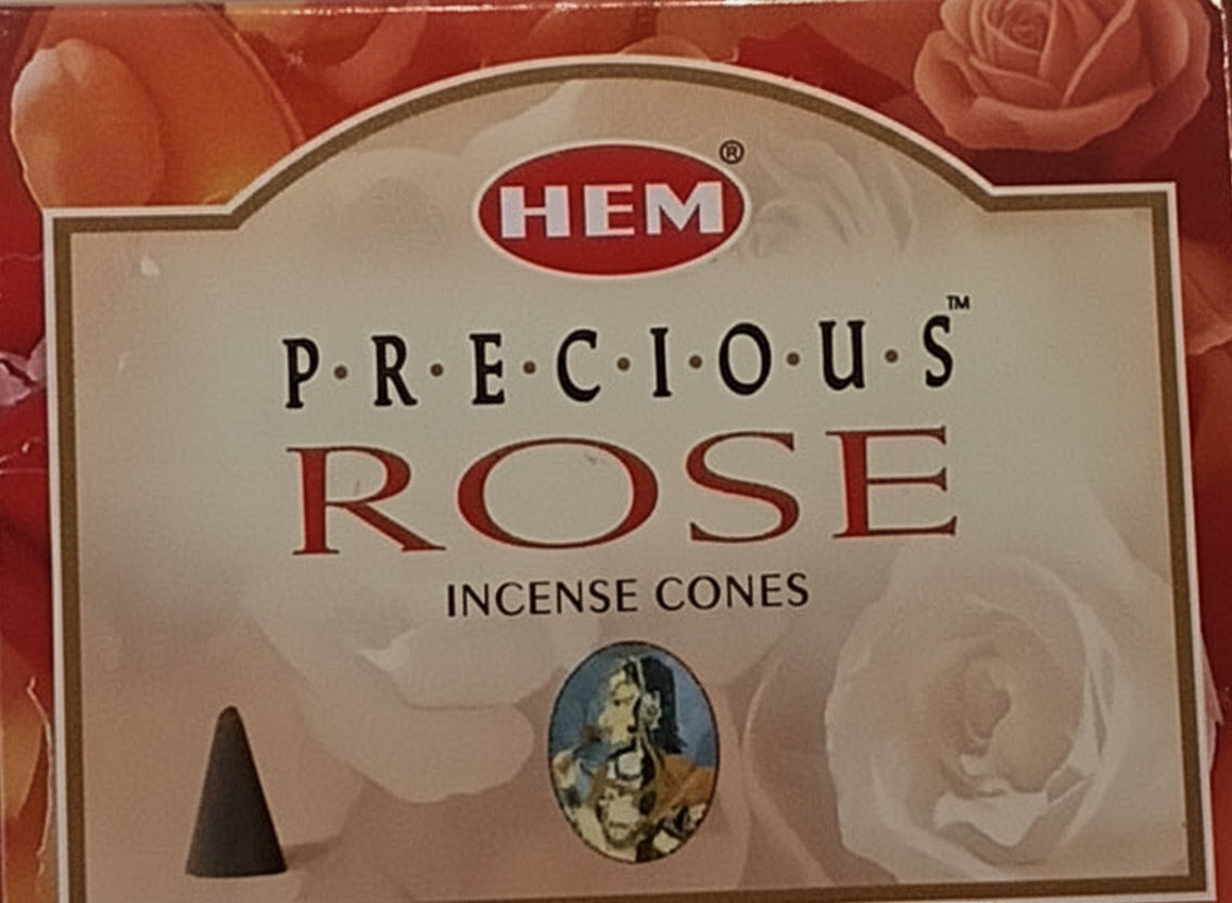 Hem Incense Cones 10 Cones Rose