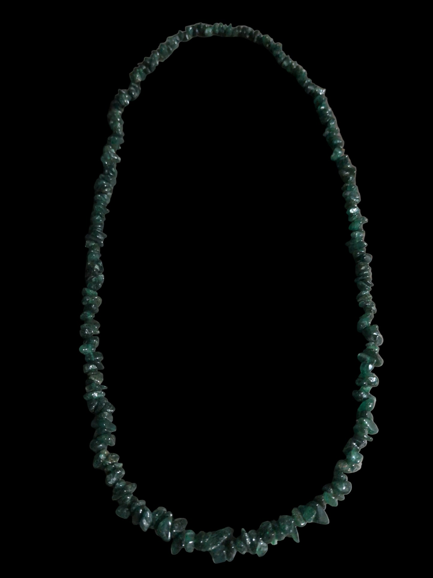 Gemstone Chips Necklace- Green Aventurine