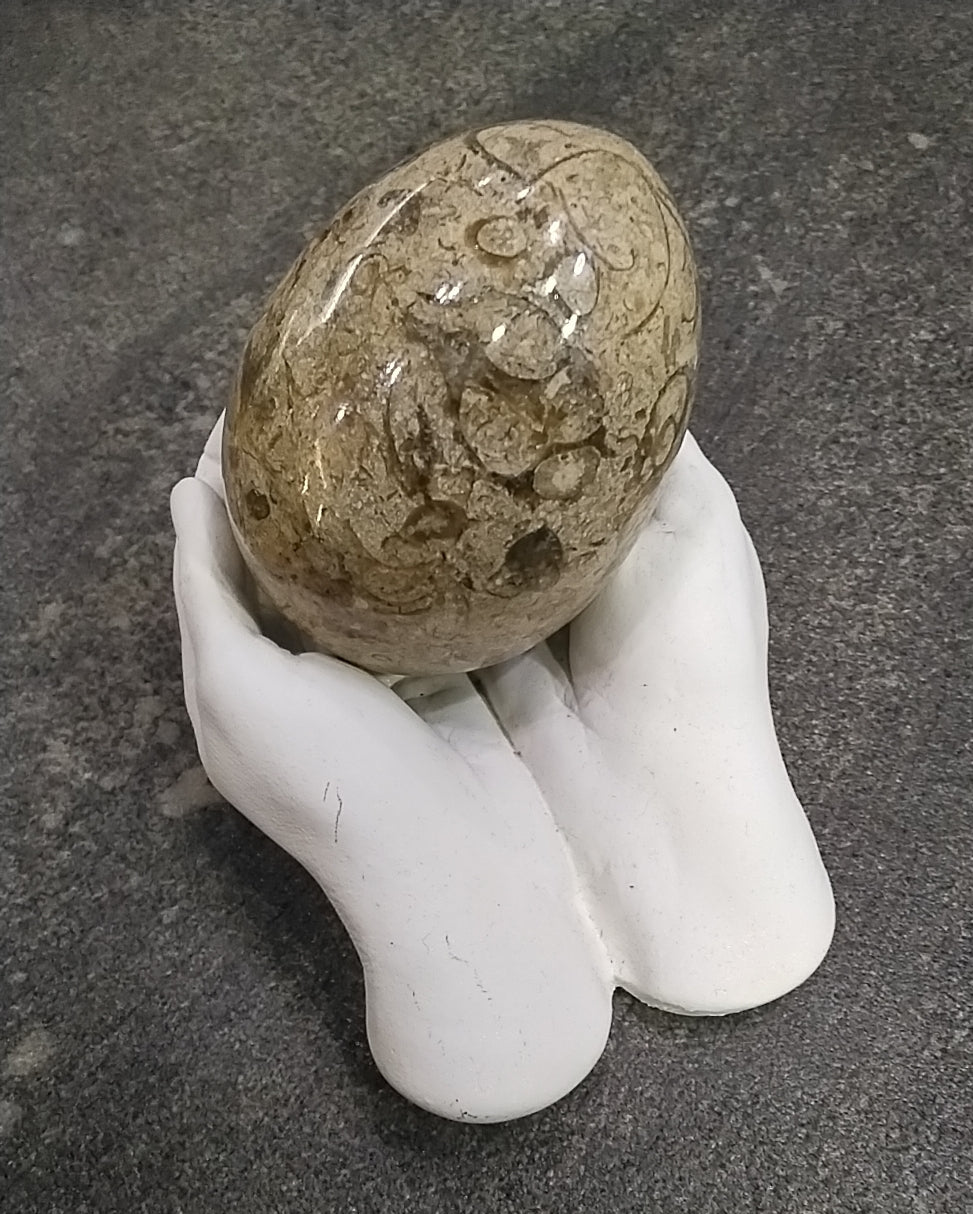 Large Palmed Hands stone rest