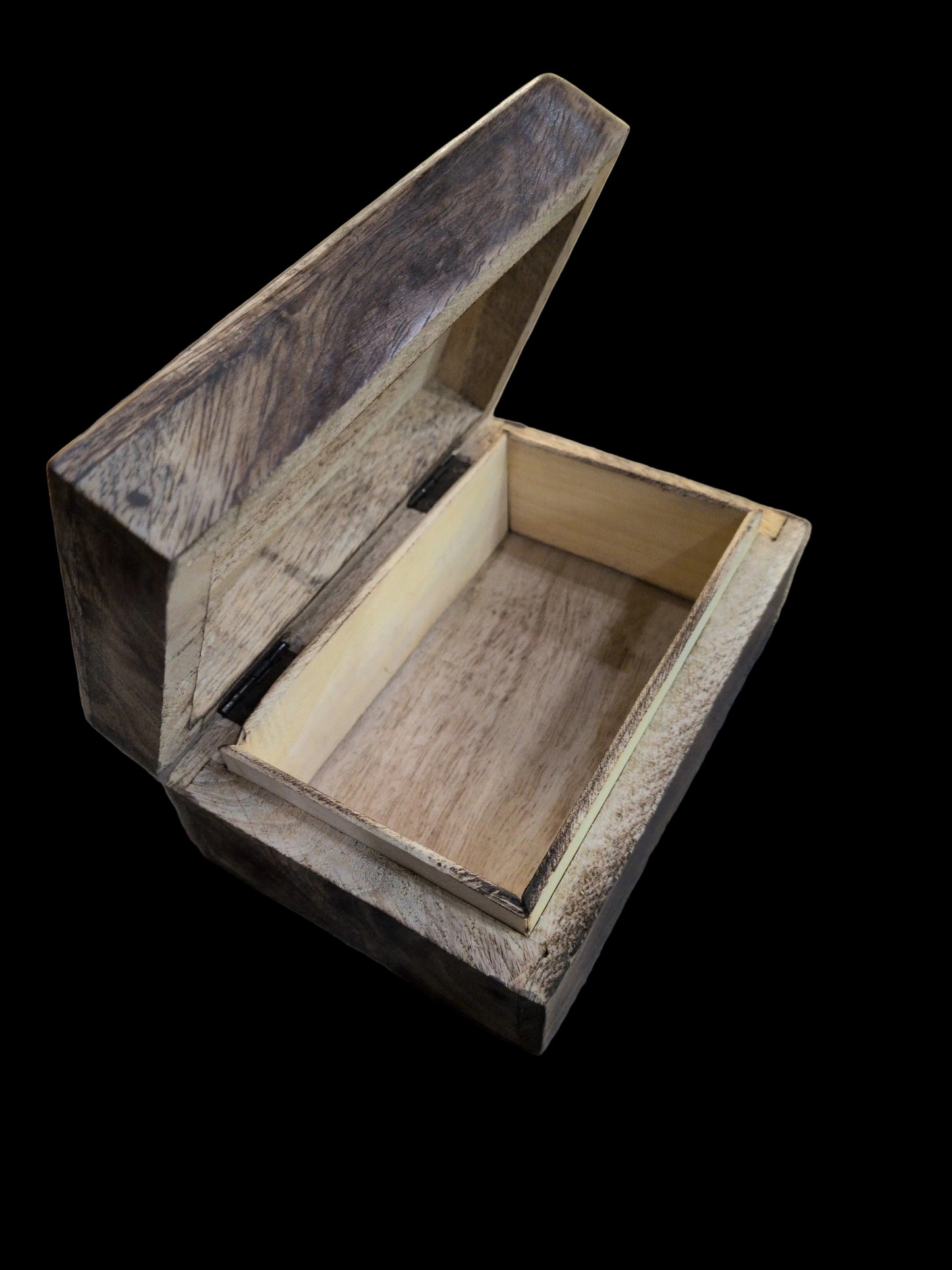 Hand carved goddess wood Tarot storage box