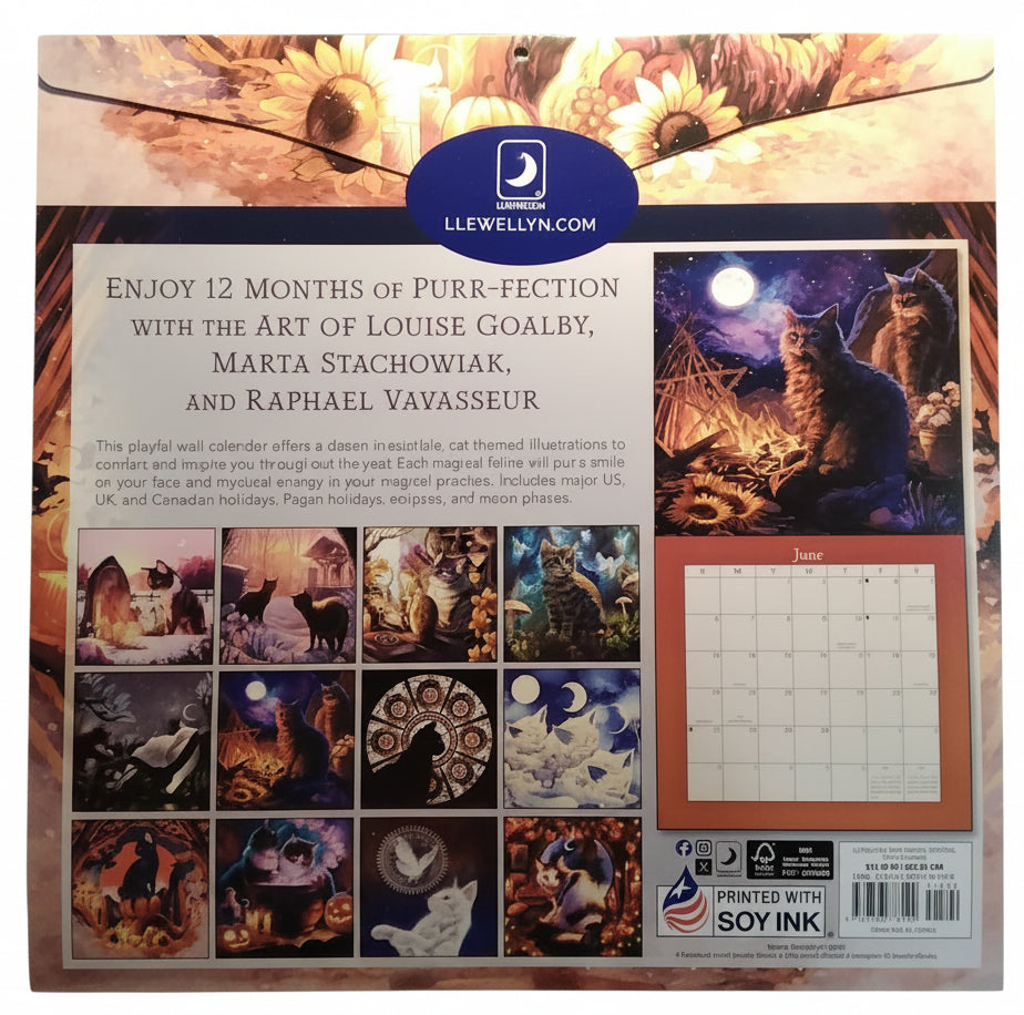 2027 Llewellyn's Magical Mystical Cats Calendar