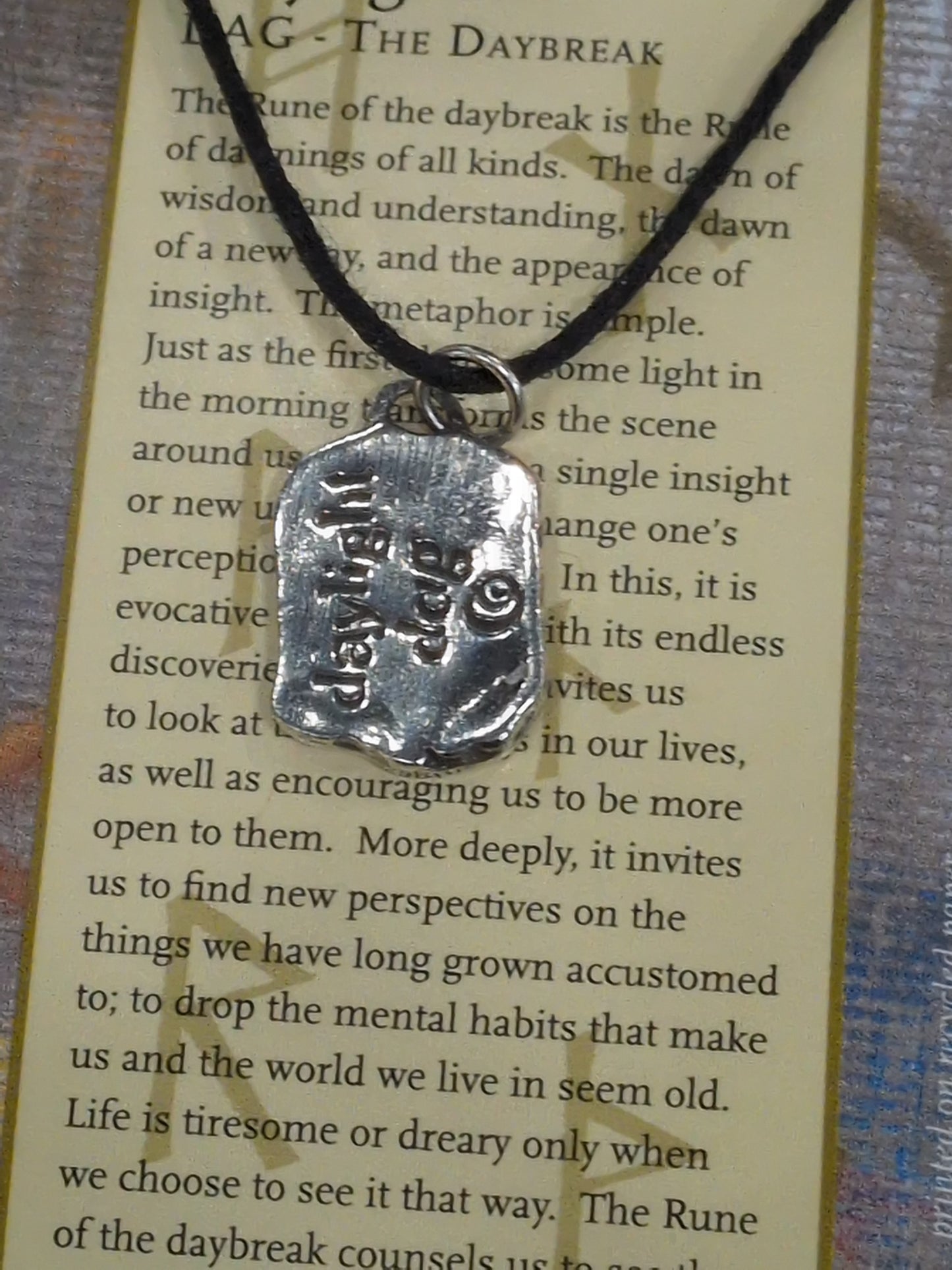 Runestones Daylight Pewter Pendant