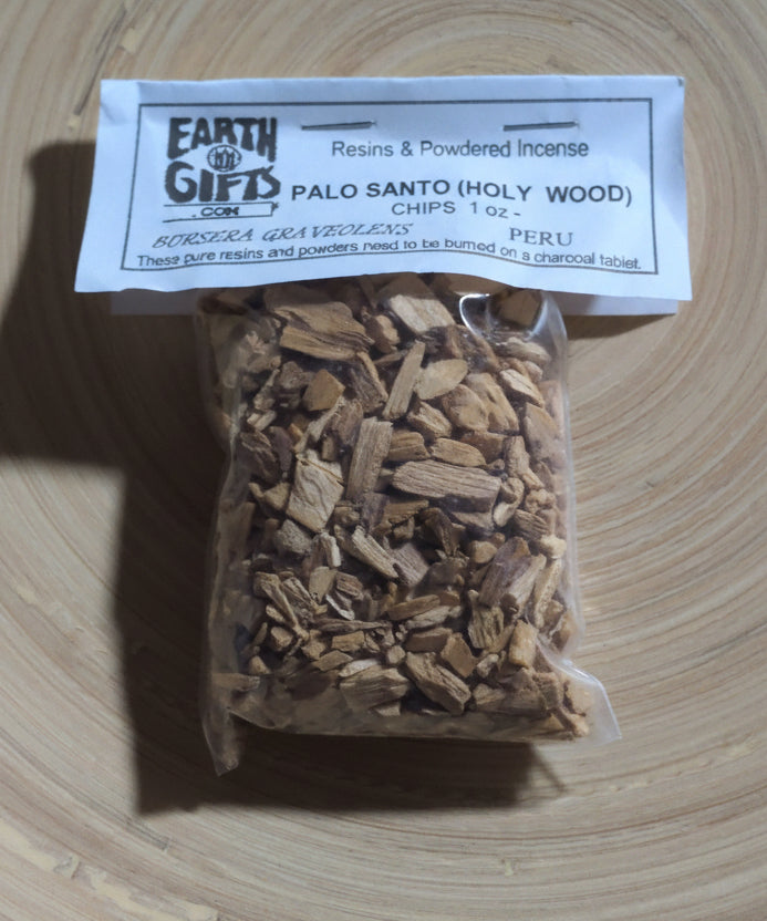 Earth Gifts Resins & Powdered Incense Palo Santo (Holy Wood) Chips