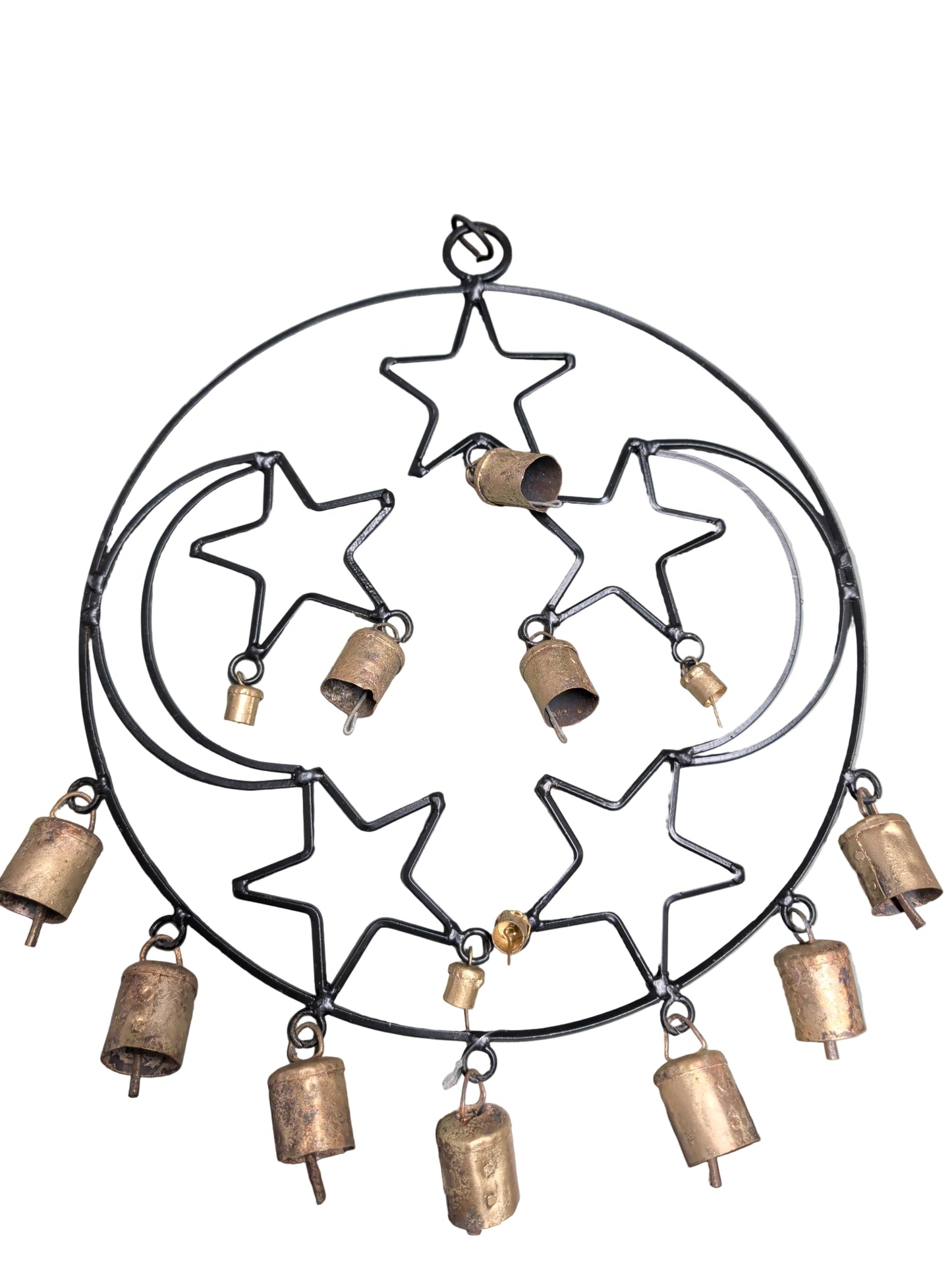 Iron Moon And Stars Chime With 12 Bells
