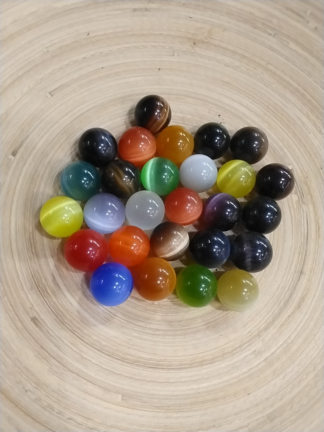 Multicolored Cat's Eye sphere
