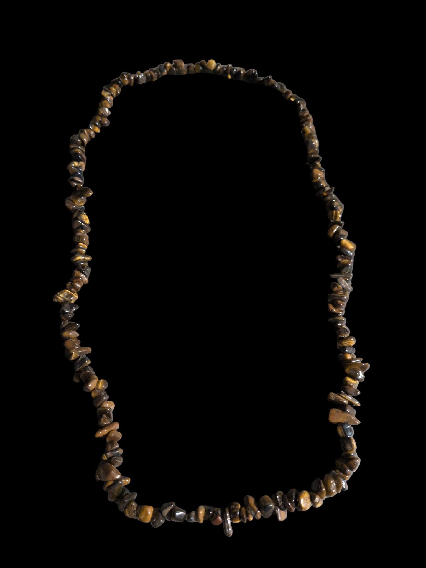 Gemstone Chips Necklace- Tiger Eye