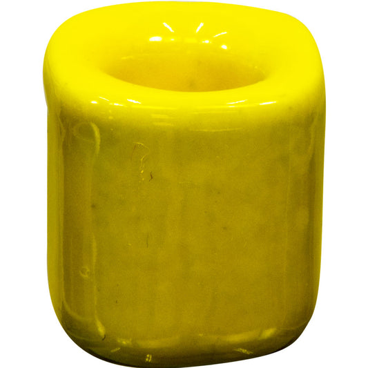 Yellow chime candle holder