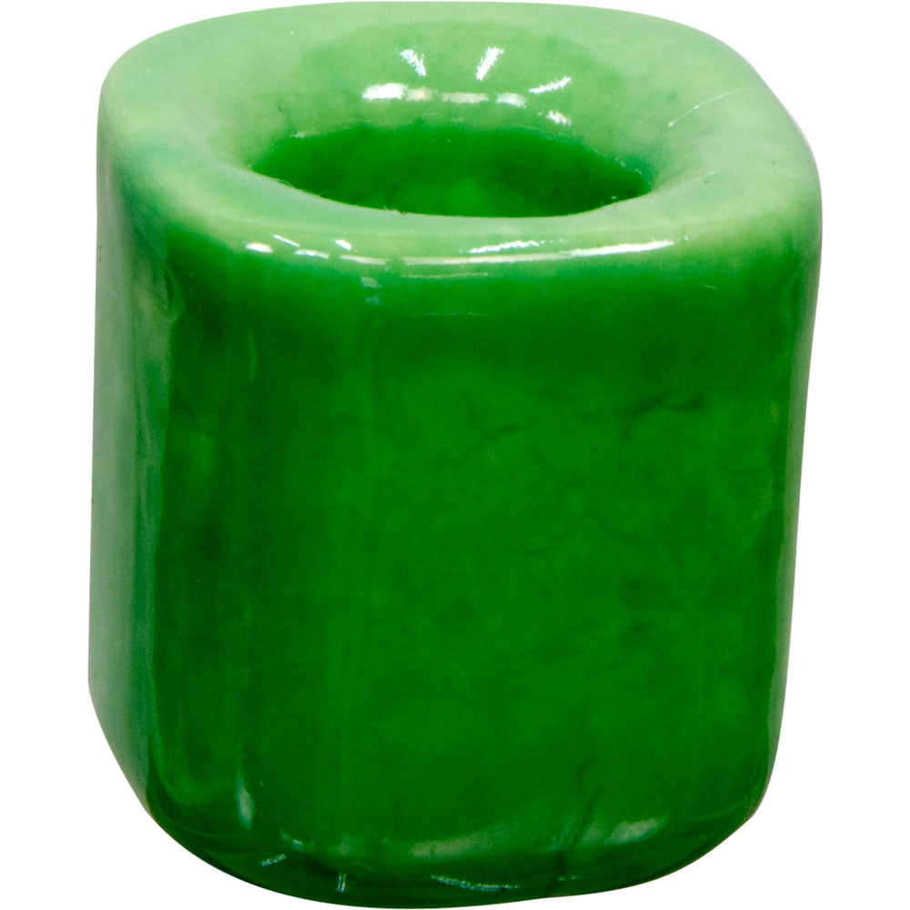Green chime candle holder