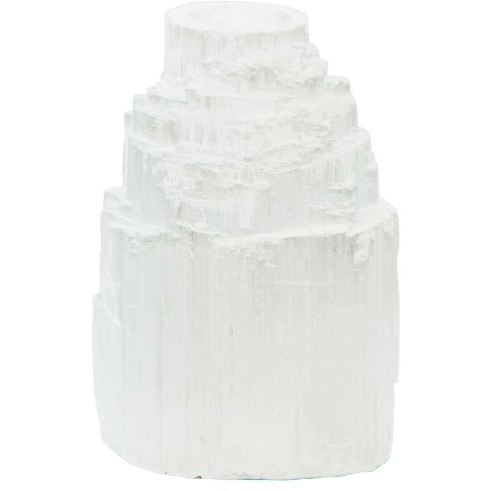 Selenite Tea light holder