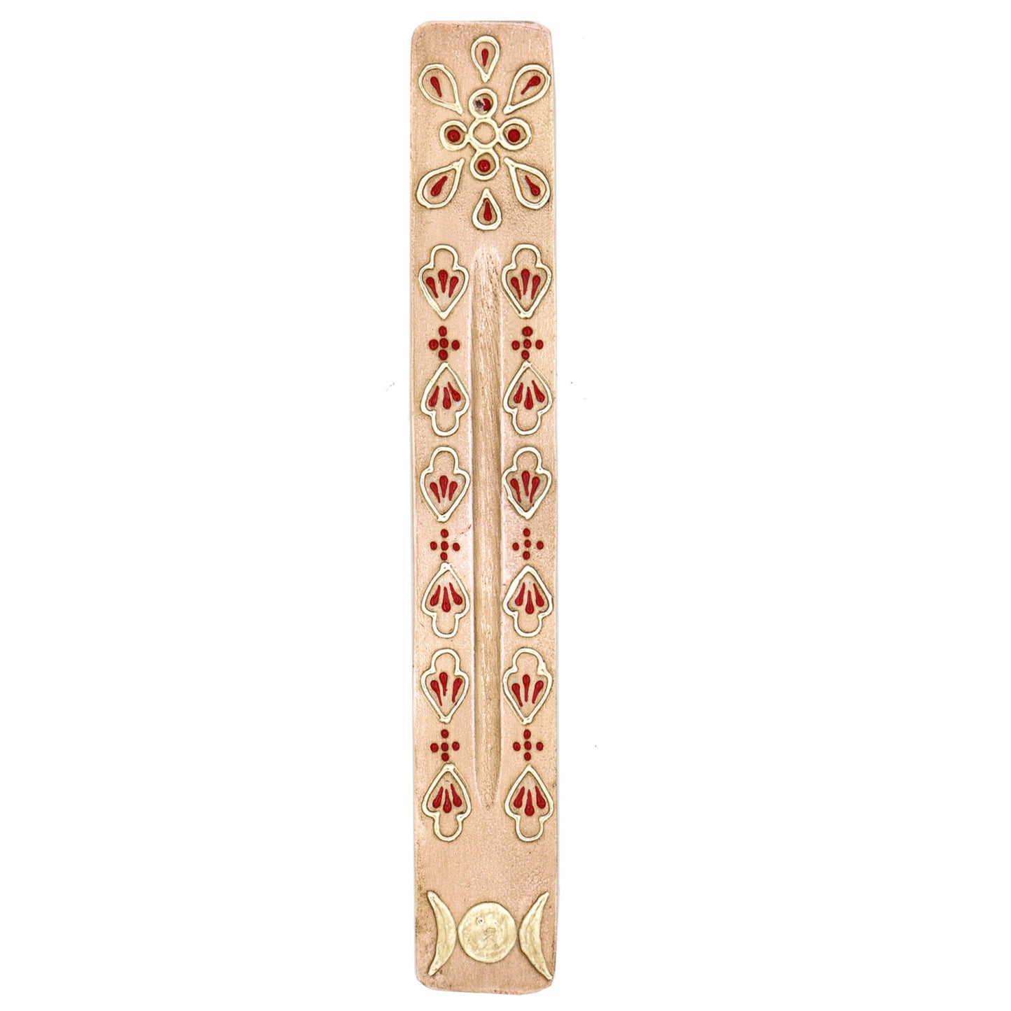 11" Beige Wooden Incense Ash Catcher