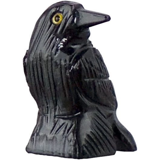 Black Onyx Crow carving spirit animal