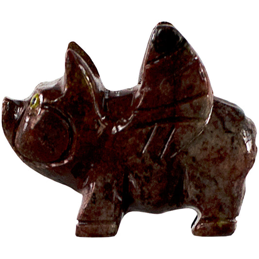 Dolomite "Angel Pig" carving spirit animal
