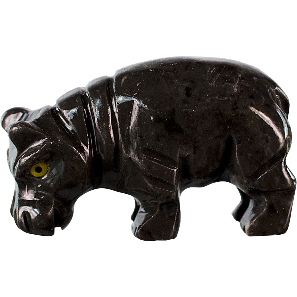 Dolomite Hippopotamus carving spirit animal