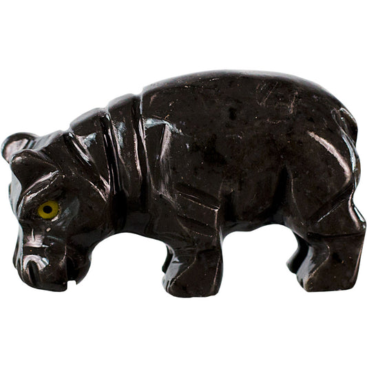 Dolomite Hippopotamus carving spirit animal