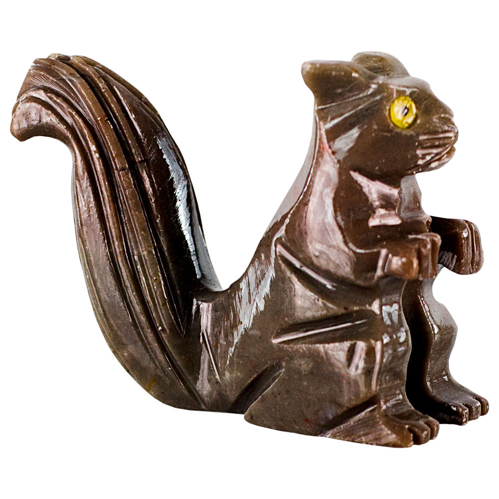 Dolomite Squirrel carving spirit animal