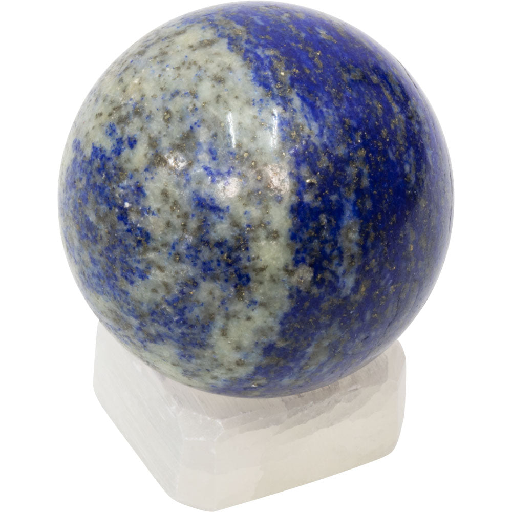 Small Selenite Sphere Stand