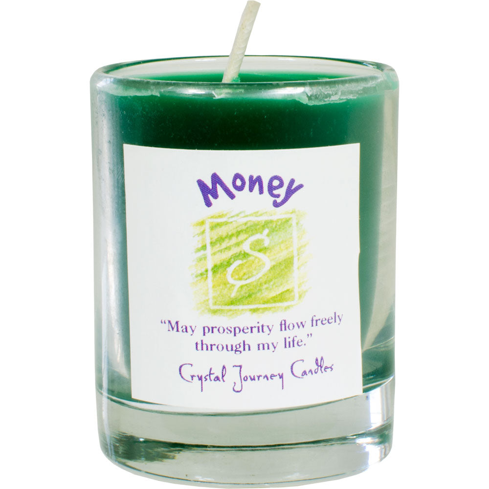 Money Soy Herbal Votive Candle