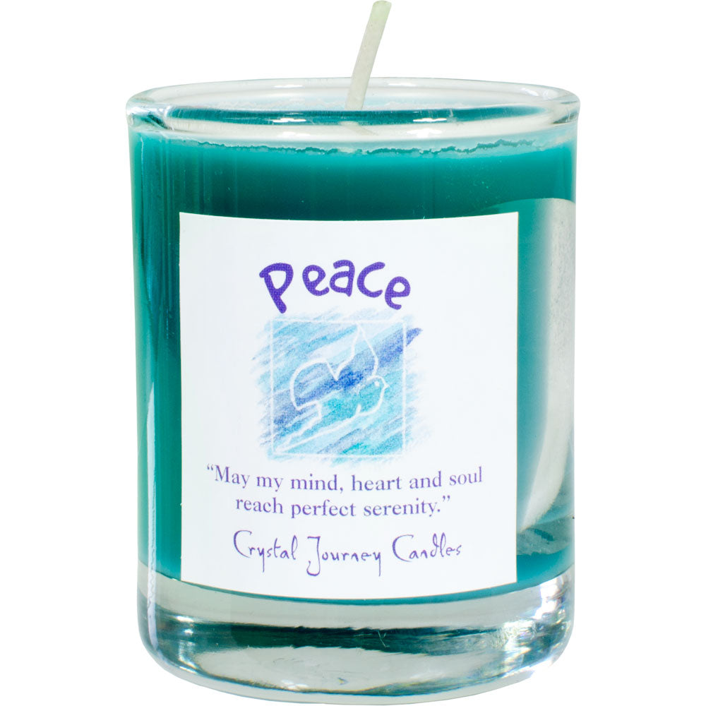 Peace Soy Herbal Votive Candle