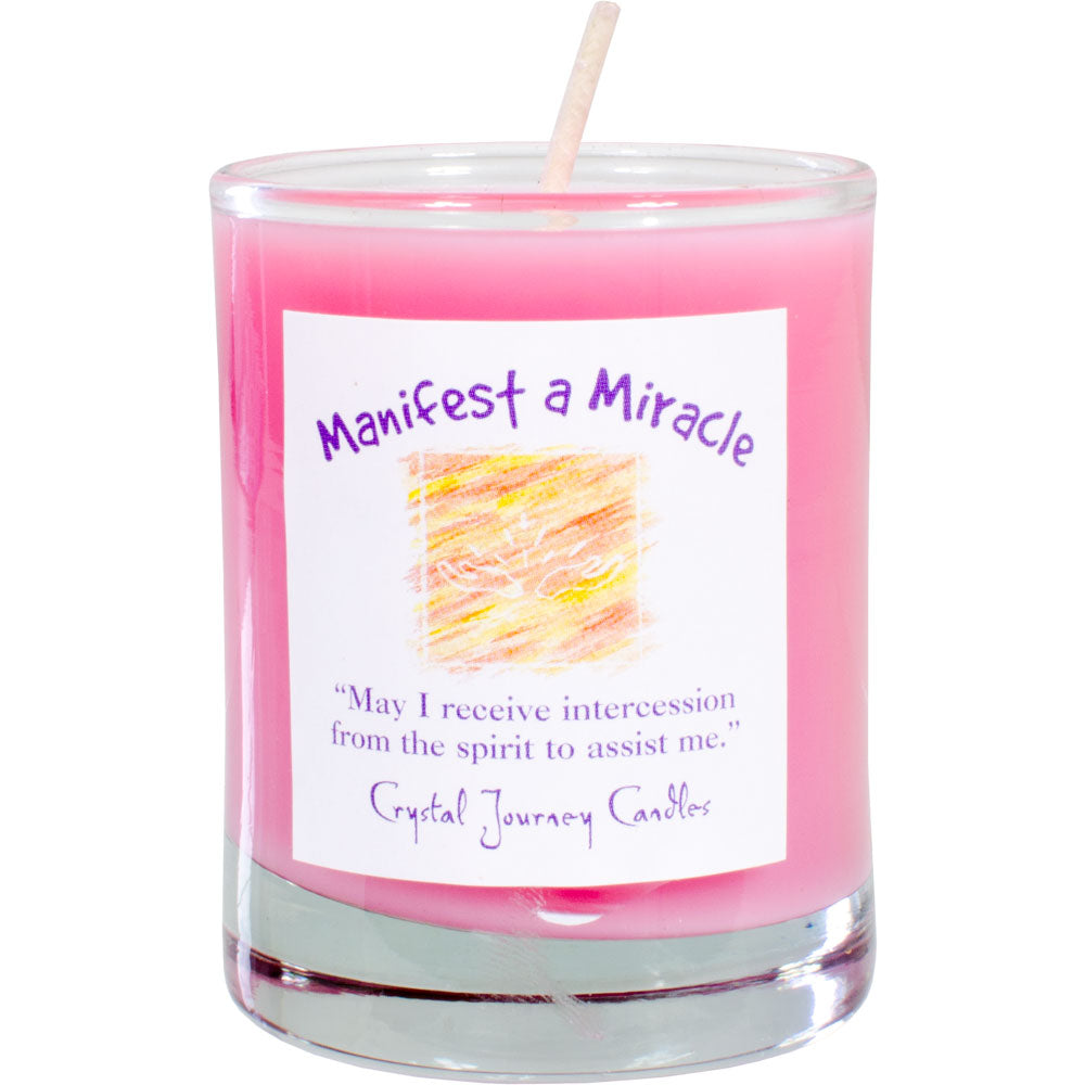 Manifest A Miracle Soy Herbal Votive Candle