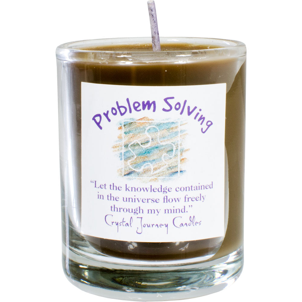 Problem Solving Soy Herbal Votive Candle