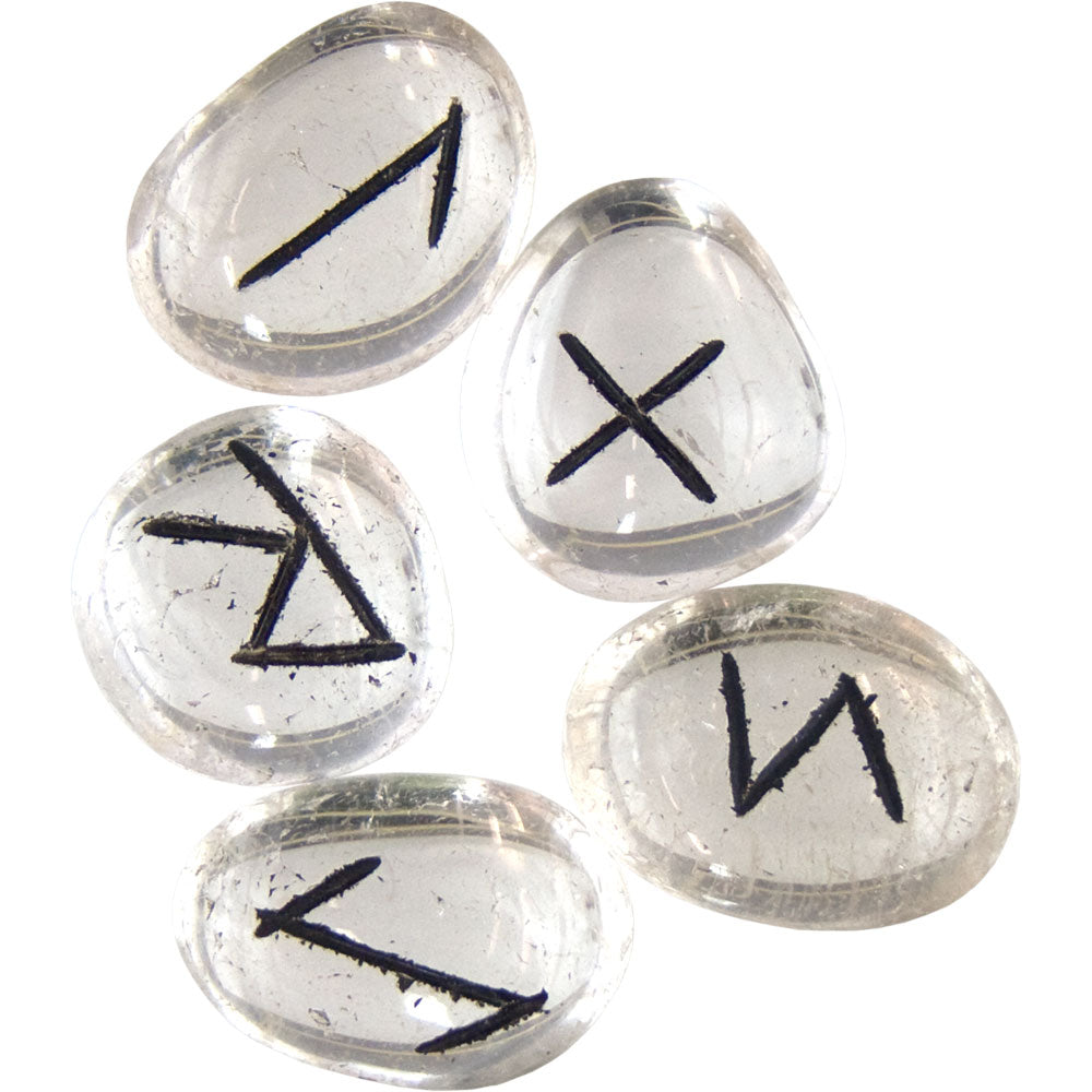 Gemstone Rune Set Clear Quartz
