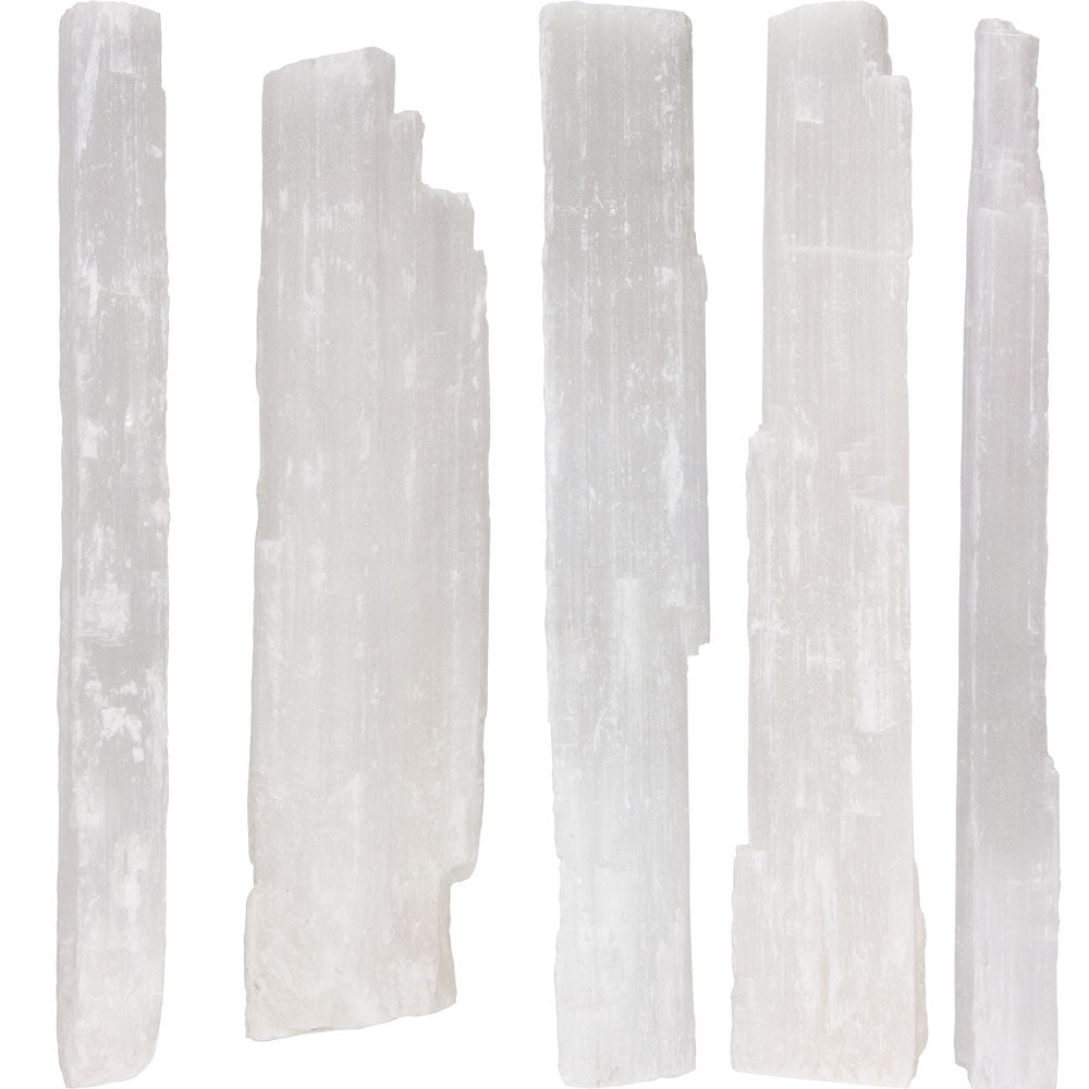 Rough Stone Specimen Wands White Selenite