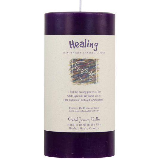 Reiki Herbal Pillar Candle Healing 3"x 6"