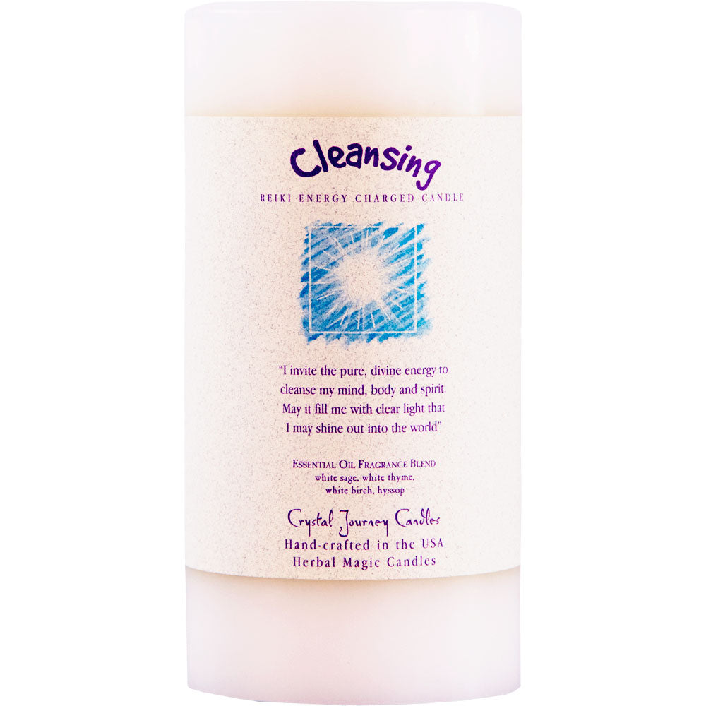 Reiki Herbal Pillar Candle Cleansing 3"x 6"