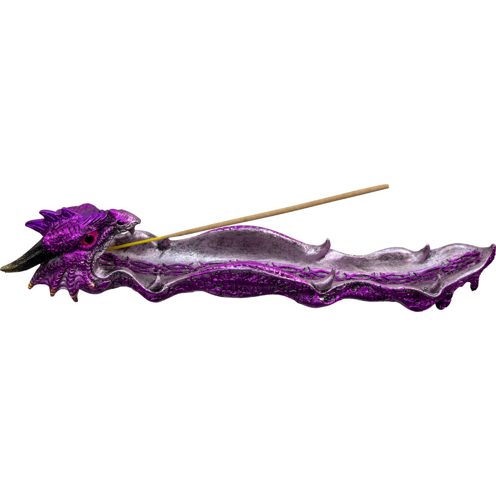 Incense Holder Purple Dragon