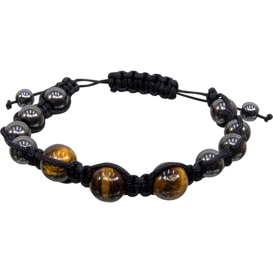 Magnetic Hematite Bracelet - Tiger Eye