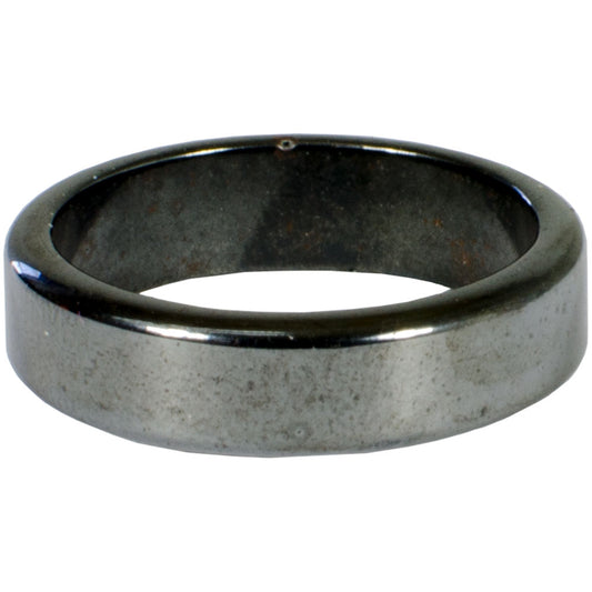 Hematite Ring Plain Band Magnetic