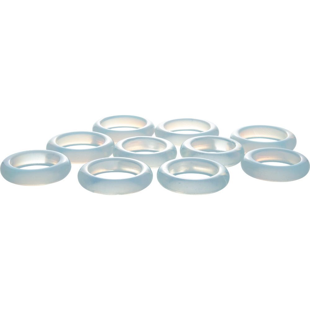 Gemstone Rounded Opalite Rings