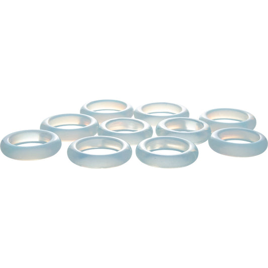 Gemstone Rounded Opalite Rings