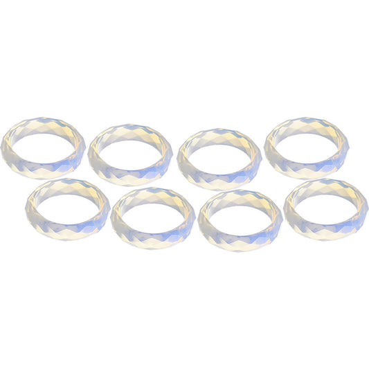 Gemstone Faceted Opalite Rings