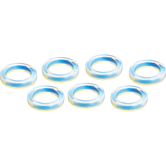 Gemstone Flat Opalite Rings