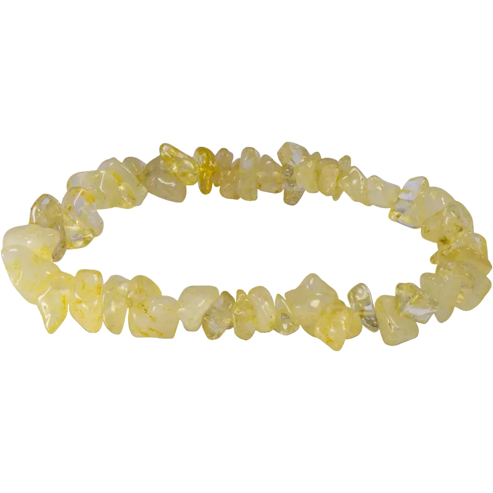 Elastic Chips Bracelet - Citrine