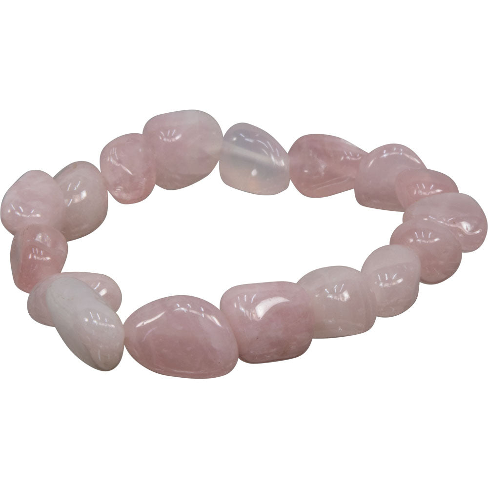 Tumbled Stones Bracelet Rose Qtz