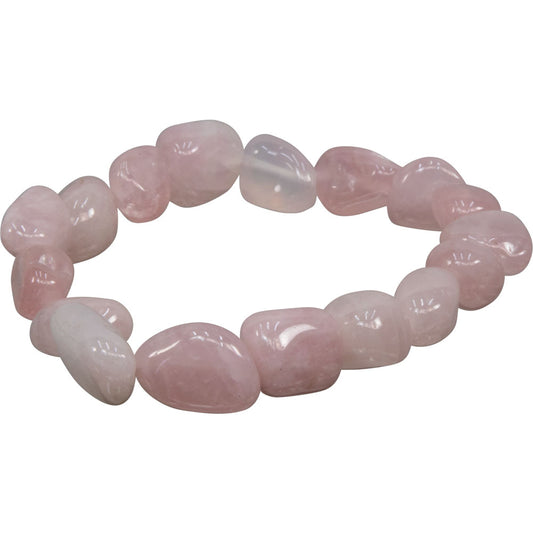 Tumbled Stones Bracelet Rose Qtz