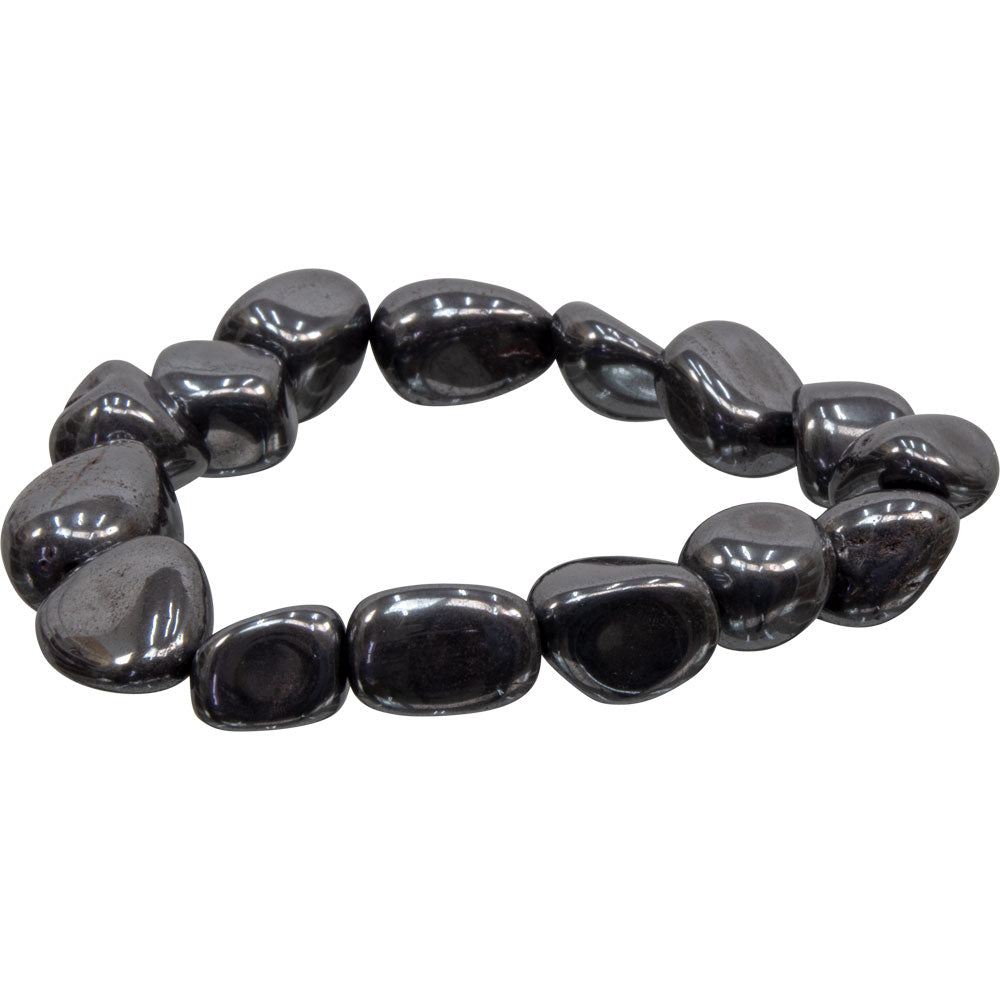 Tumbled Stones Bracelet Hematite