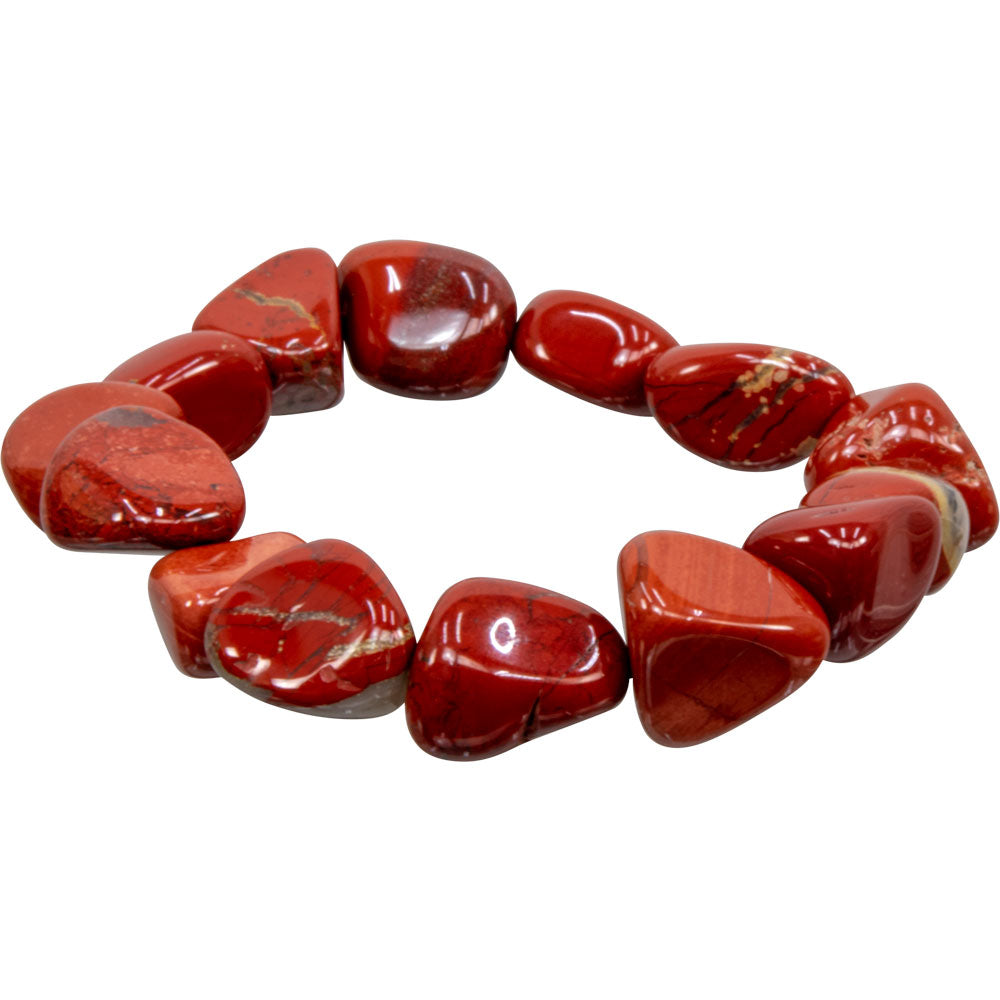 Tumbled Stones Bracelet Red Jasper