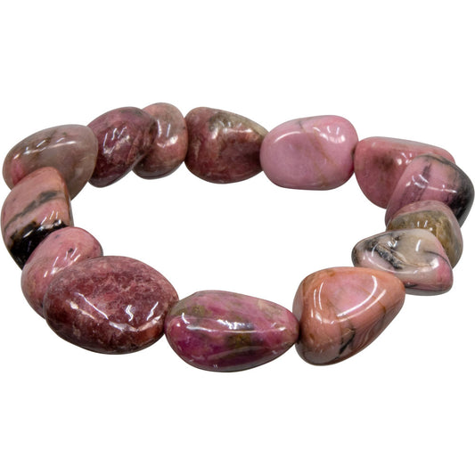 Tumbled Stones Bracelet Rhodonite