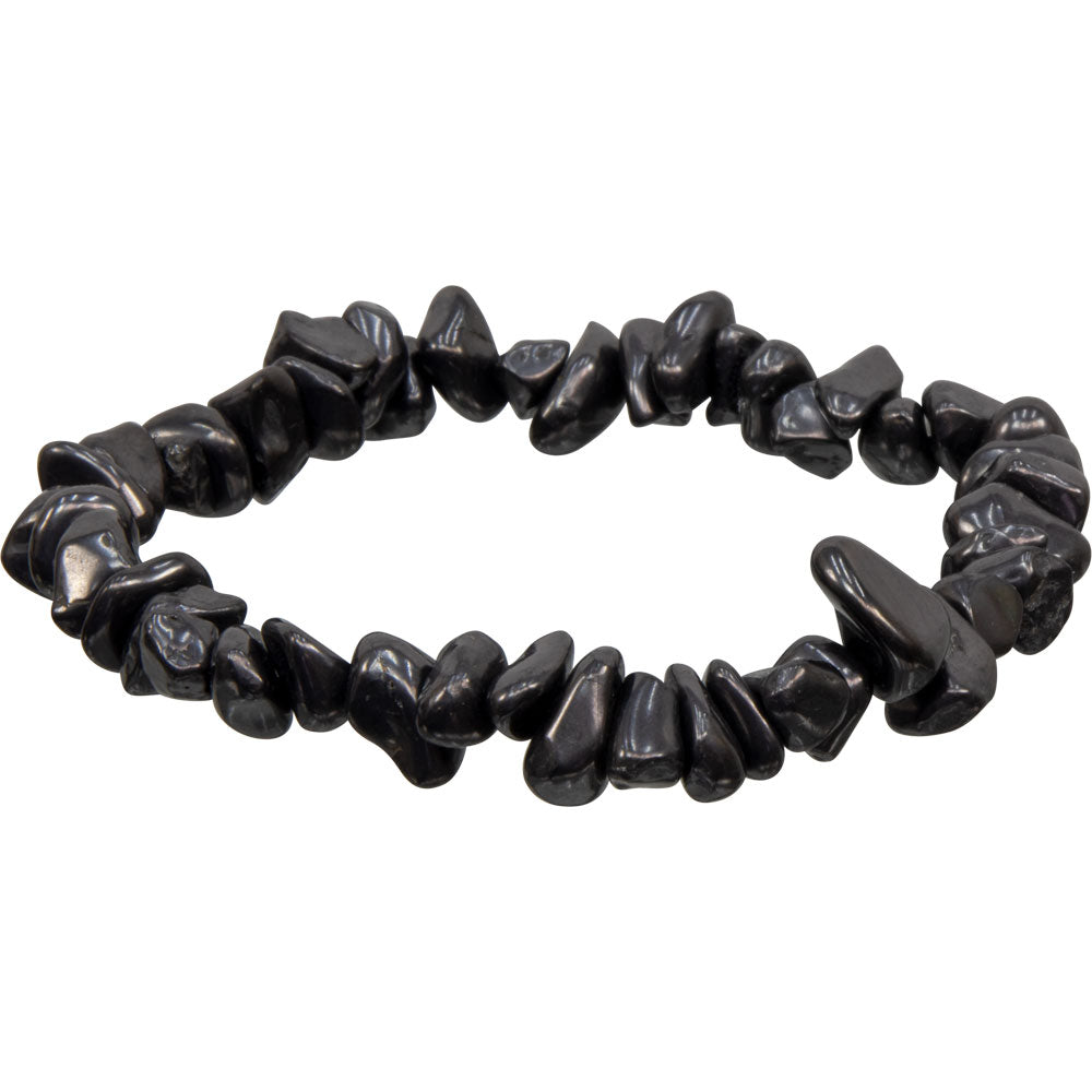 Elastic Chips Bracelet - Shungite