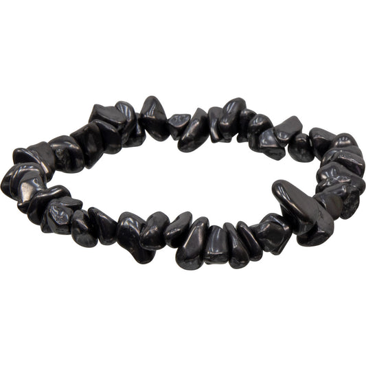 Elastic Chips Bracelet - Shungite