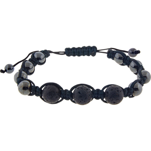 Magnetic Hematite Bracelet - Lava Rock