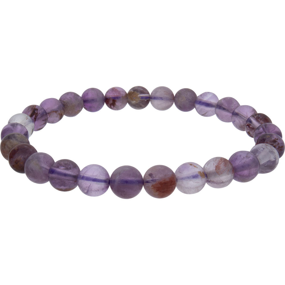 Elastic Bracelet 8mm Round Beads - Super 7