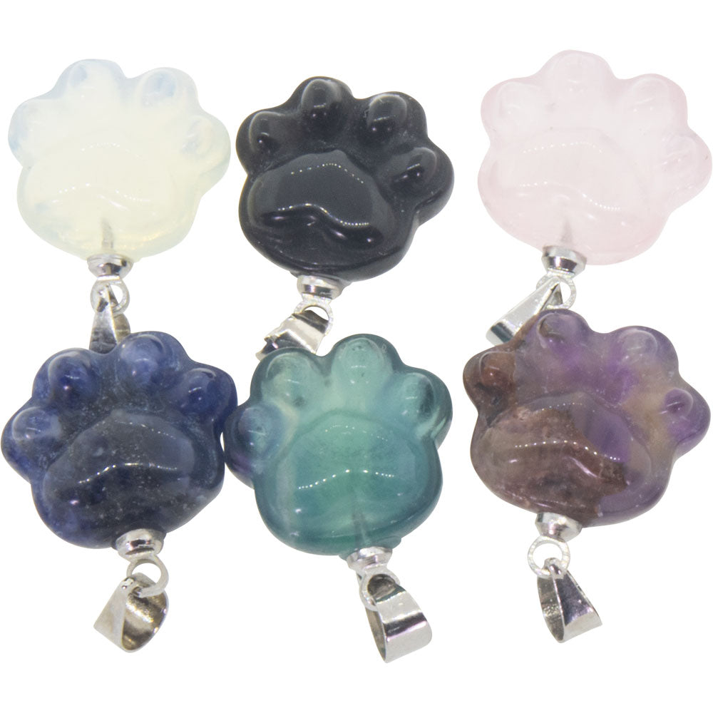 Gemstone Pendant - Cat Paw Assorted