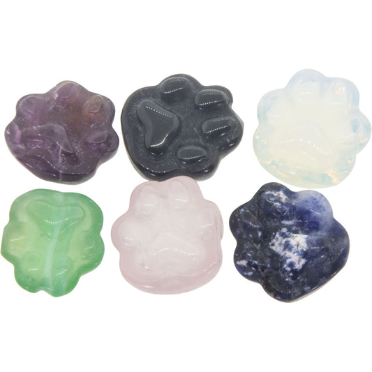 Gemstone Pocket Stone - Dog Paw Assorted