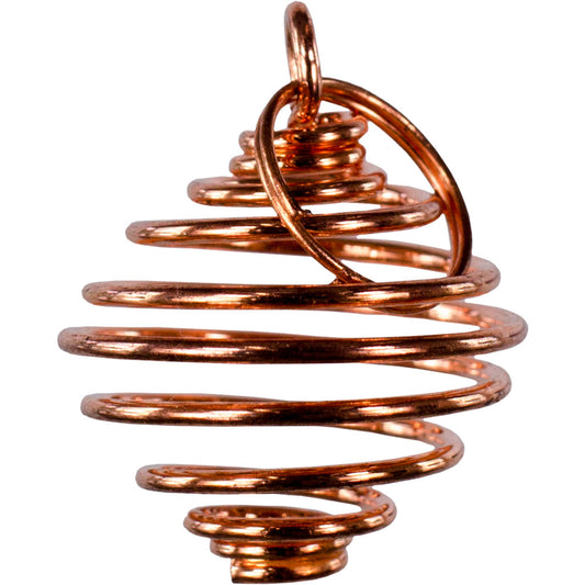 Small Tumbled Stone Cage Empty Copper